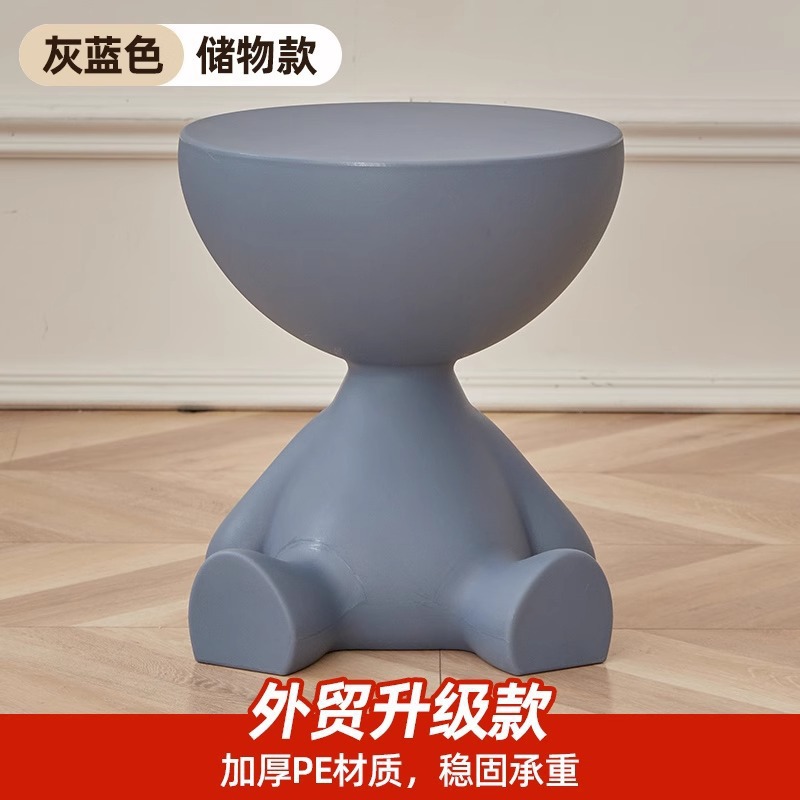 Almacenamiento doméstico pequeña mesa de té de cabeza plana sala de estar sofá pequeño dormitorio pequeño mesilla de cabezal de cama pequeña mesa redonda esquina