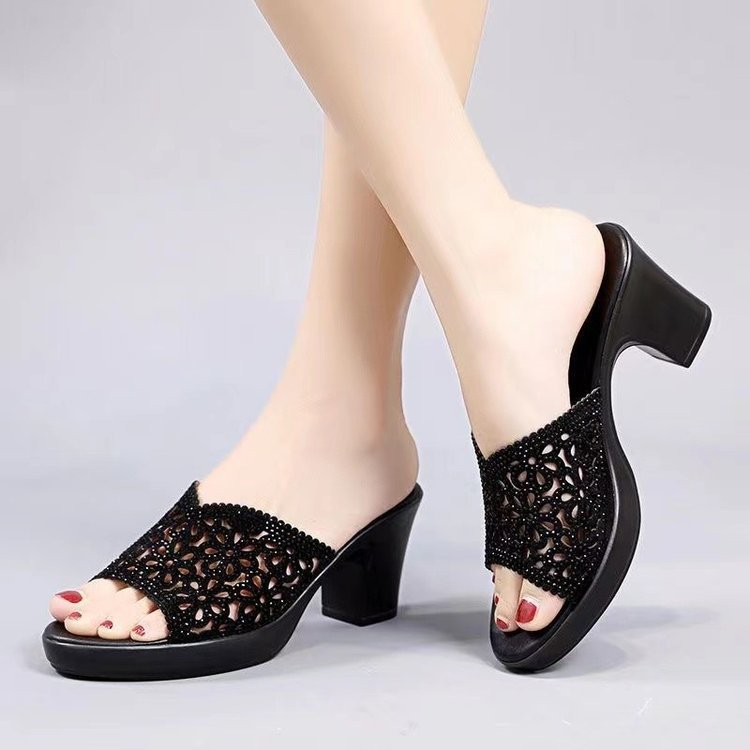 Women's Basic Solid Color Open Toe Fashion Sandals display picture 1
