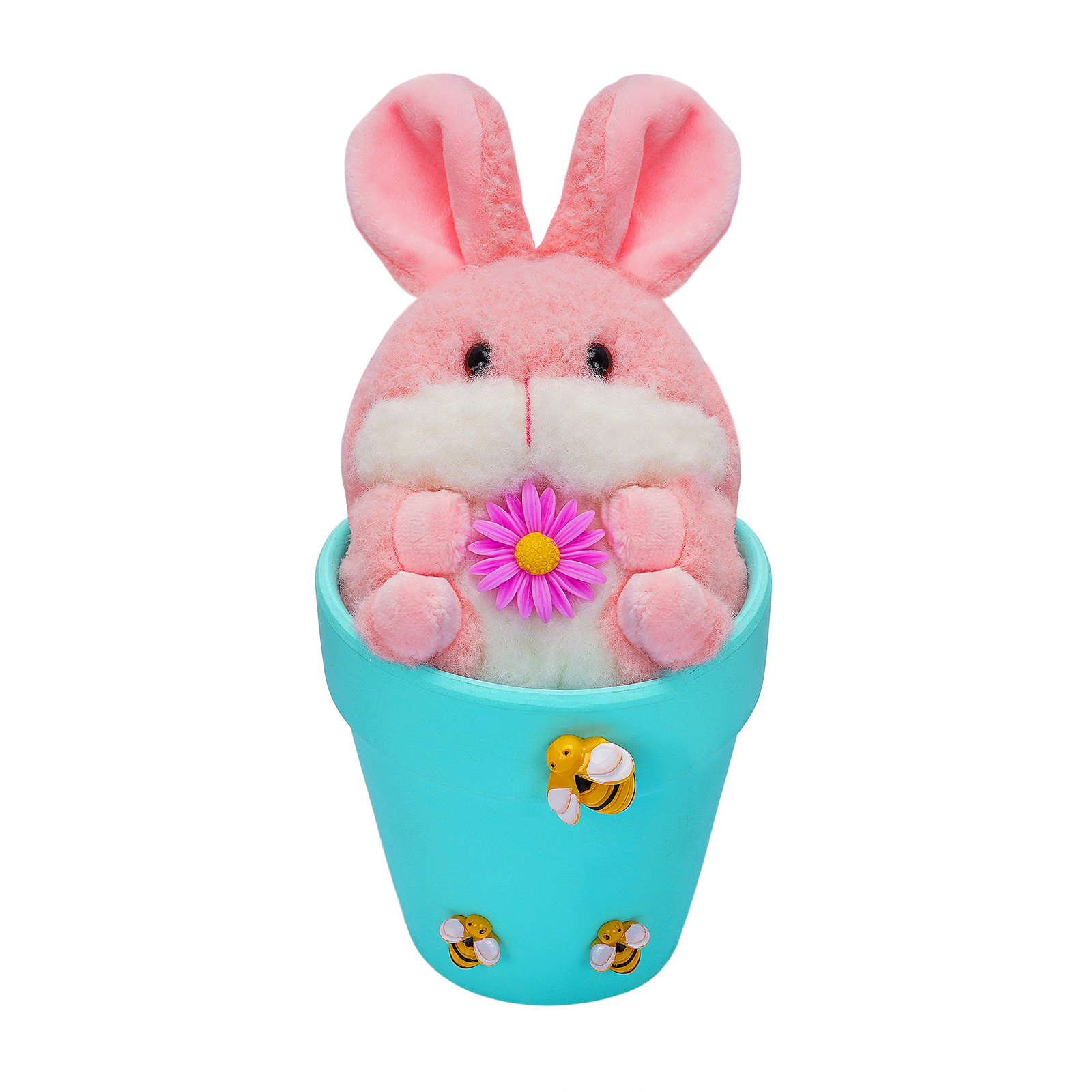 Transfronterizo nuevo conejo de Pascua muñeca decoración cerámica maceta conejo casa vacaciones atmósfera Decoración