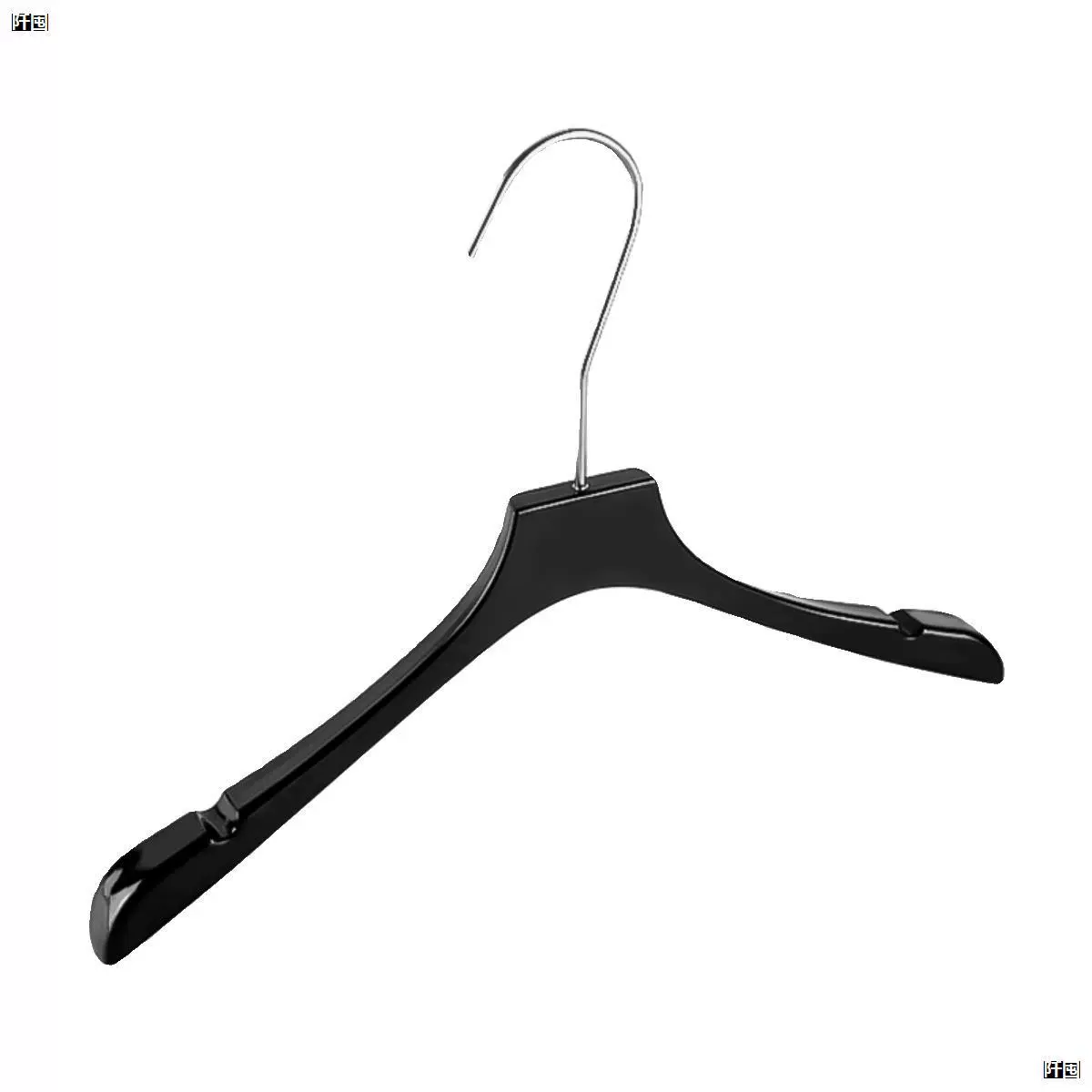 Black hanger, acrylic plastic wedding dress