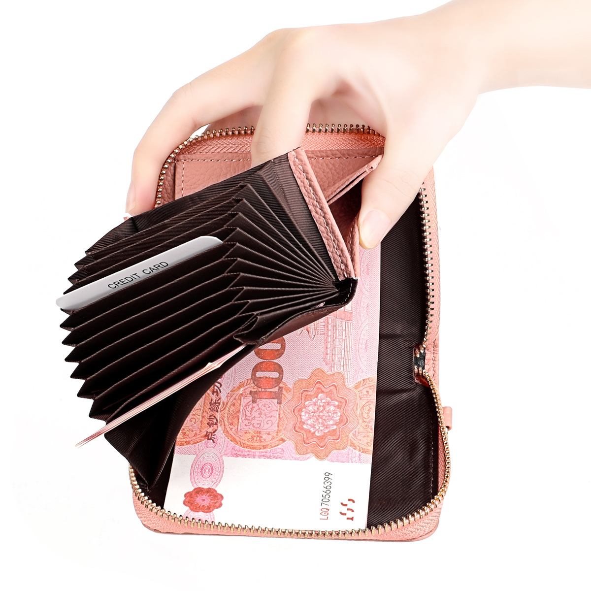아마존 새로운 일본 장기 카드 가방 패션 다기능 정품 가죽 동전 지갑 남성과 여성의 지갑 일본과 한국 트렌드