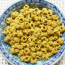 金银线菠萝扣饰品配件DIY手工编织手链项链绳扣子批发普通扣厂家