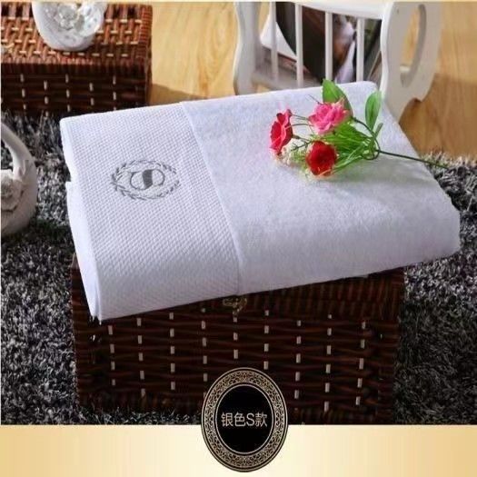 뷰티 살롱 목욕 수건 수건 수건 수 놓은 홈스테이 단어 호텔 작은 빛 언어 두꺼운 100 호텔면 로고 도매