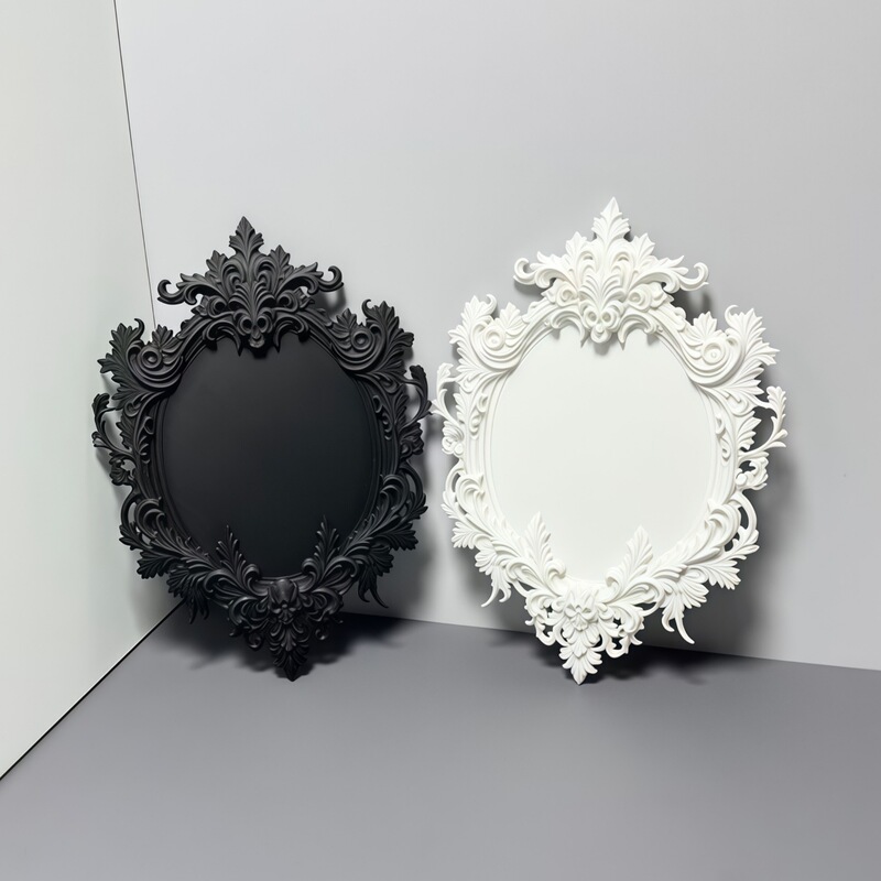 Baroque-Style Decorative Frames for Dollhouse Decoration, Gothic Retro Dark Style Decorative Frames, Pin Holder, Ita Bag, Ita Board, Backboard