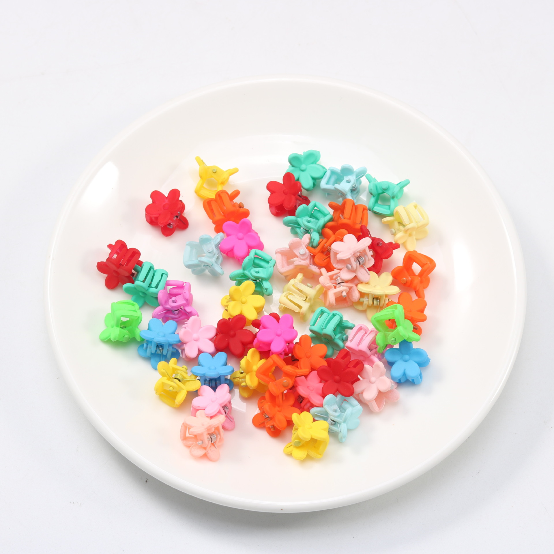 2021 new pattern colour Mini children Hairpin Cartoon bow love jelly baby Grip Hairdressing