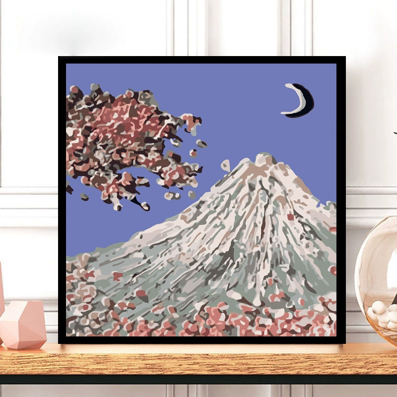 Tulip DIY numeric oil painting handmade filled oil painting floral landscape coloring therapeutic hand-drawn beautiful wall art