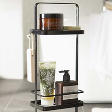 哇噢立恒卫生间客厅沥水储物架现代简约置地式三层收纳浴室整理架