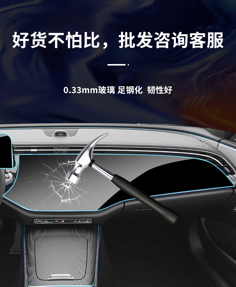 Stable and Suitable for Mercedes-Benz E-Class E300 E260 Instrument Navigation System Central Control Navigation Screen Protective Film Tempered Film