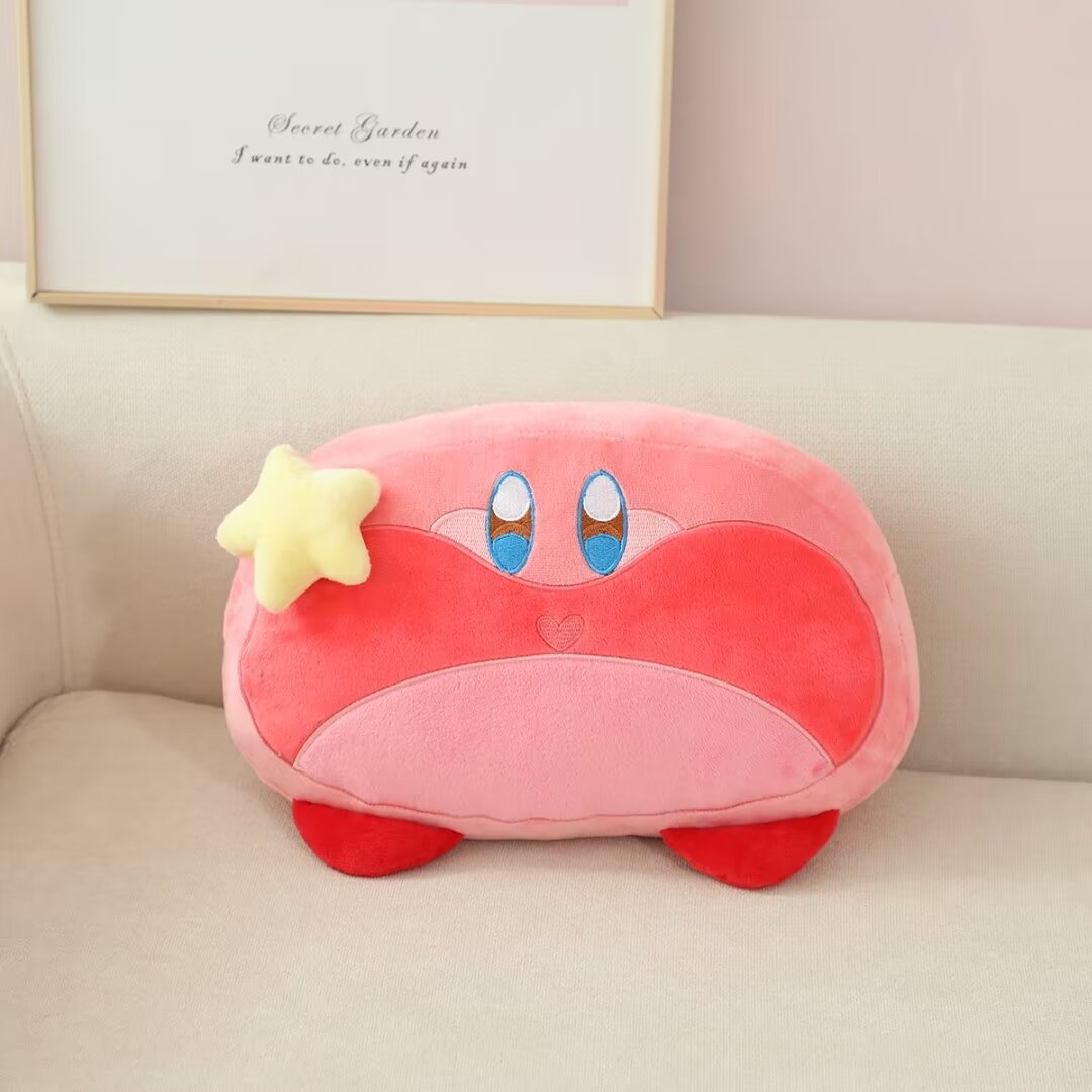 노란색 다섯개 별 카비 베개 43*28cm