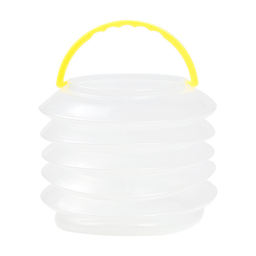Plastic folding bucket art transparent compressed pen washer portable telescopic bucket sponge paint painting bucket