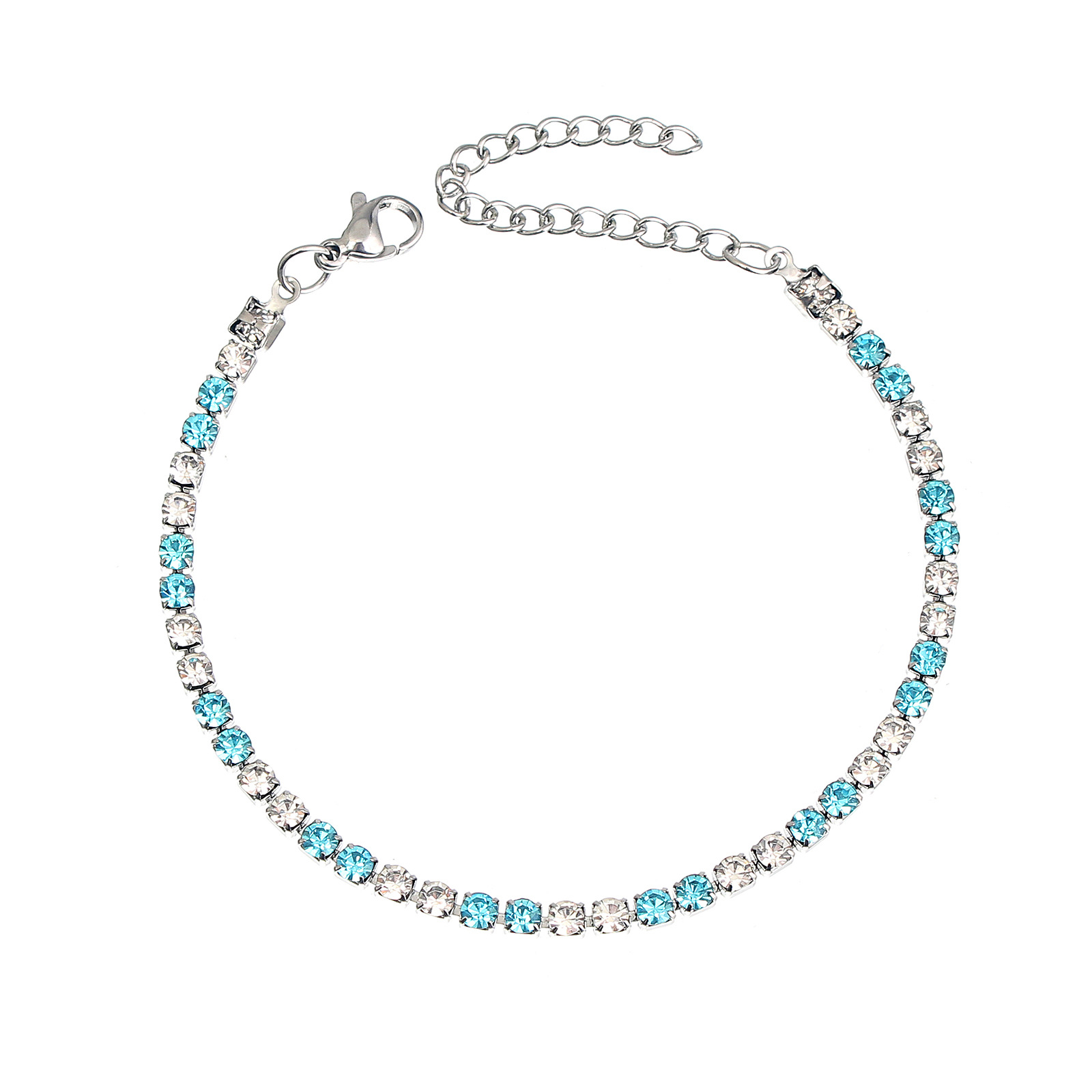 Geometric Pattern Women's Gender Modern Style Geometric Stainless Steel Handmade Inlay Artificial Gemstones Bracelets Necklace
