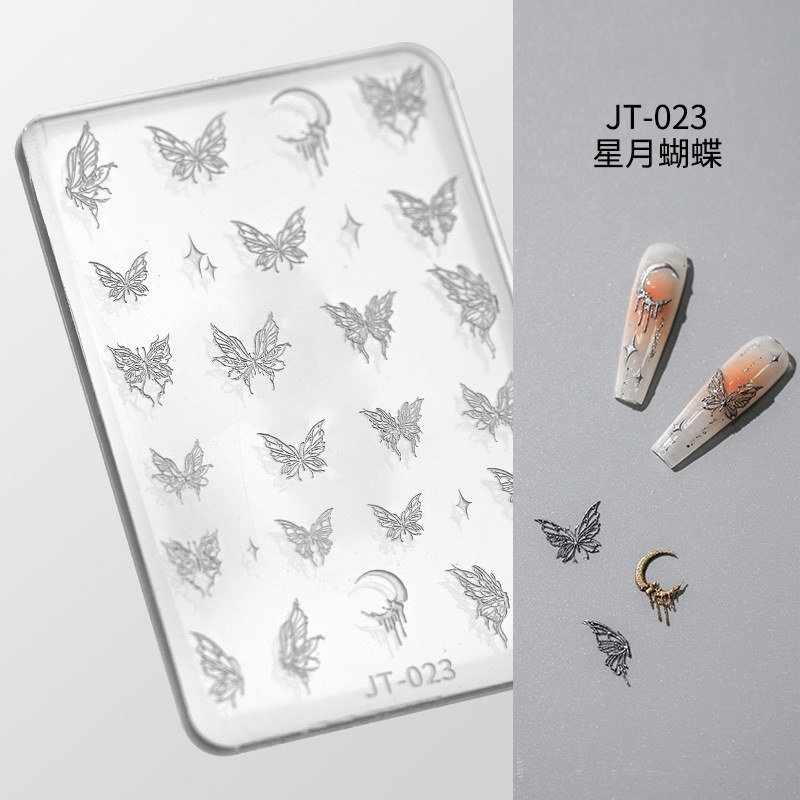 Molde de silicona en relieve (023 estrella Luna mariposa)