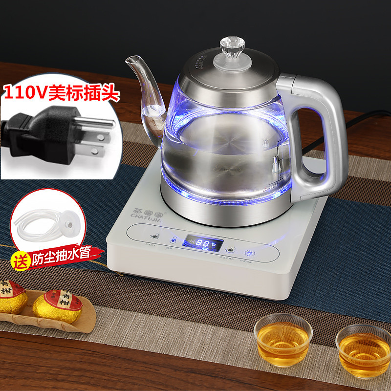 흰색 핸들 주전자 자동 온도 조절 버전 110V