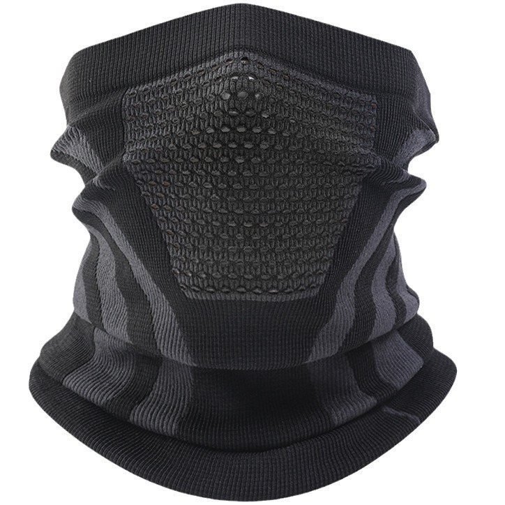 Maschera da equitazione unisex in maglia con bavaglino Maschera calda per il collo Maschera antivento per le orecchie Maschera da sci_voghion.com