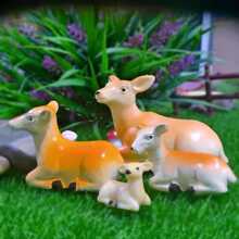 小鹿一家苔藓微景观摆件盆景造景装饰品仿真树脂工艺品摆件