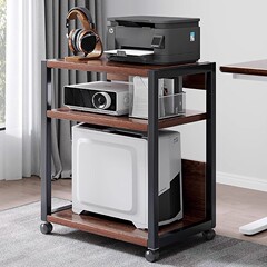 プリンタ収納ラック床置きオフィス多層モバイルストレージアイアンオーガナイザーキャビネットワークステーションコンピュータホストブラケット