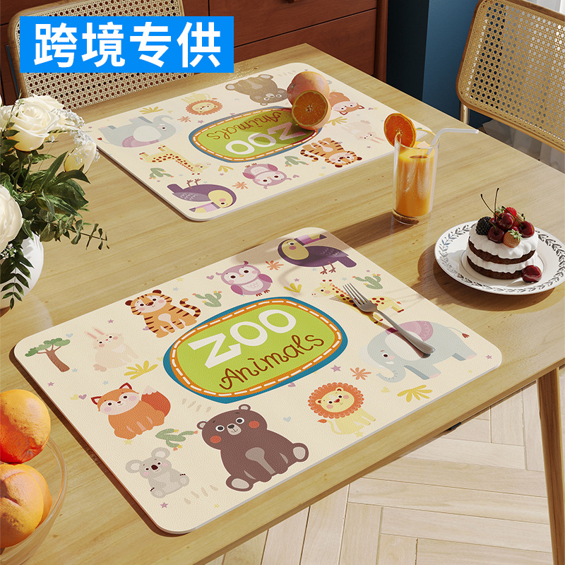 Cross-border children's meal mat heat insulation mat kitchen dining table mat anti-scald high-temperature tabletop protection mat bowl pot cushion