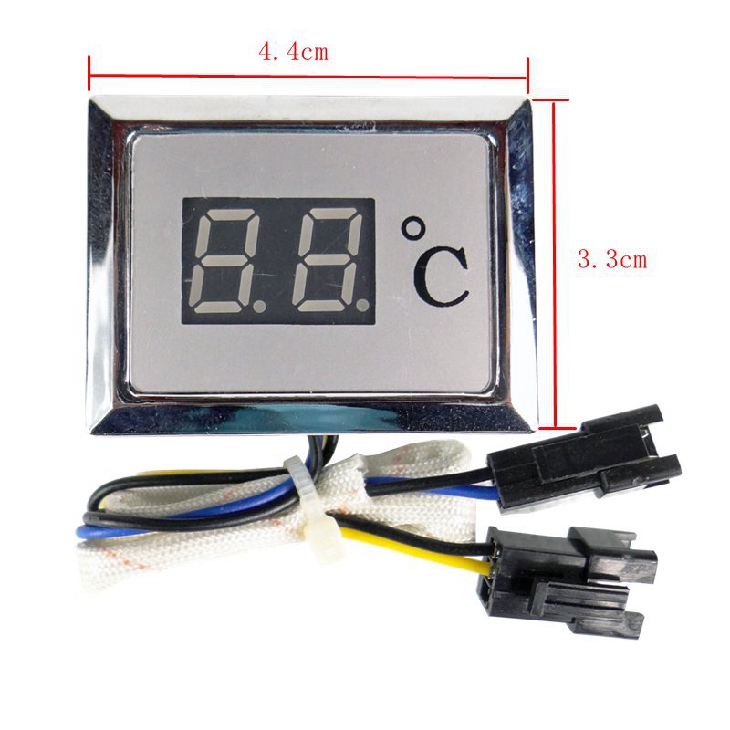 Temperatura del calentador de agua pantalla digital medidor fuerte gas de escape accesorios universales colección completa DC3V gas licuado