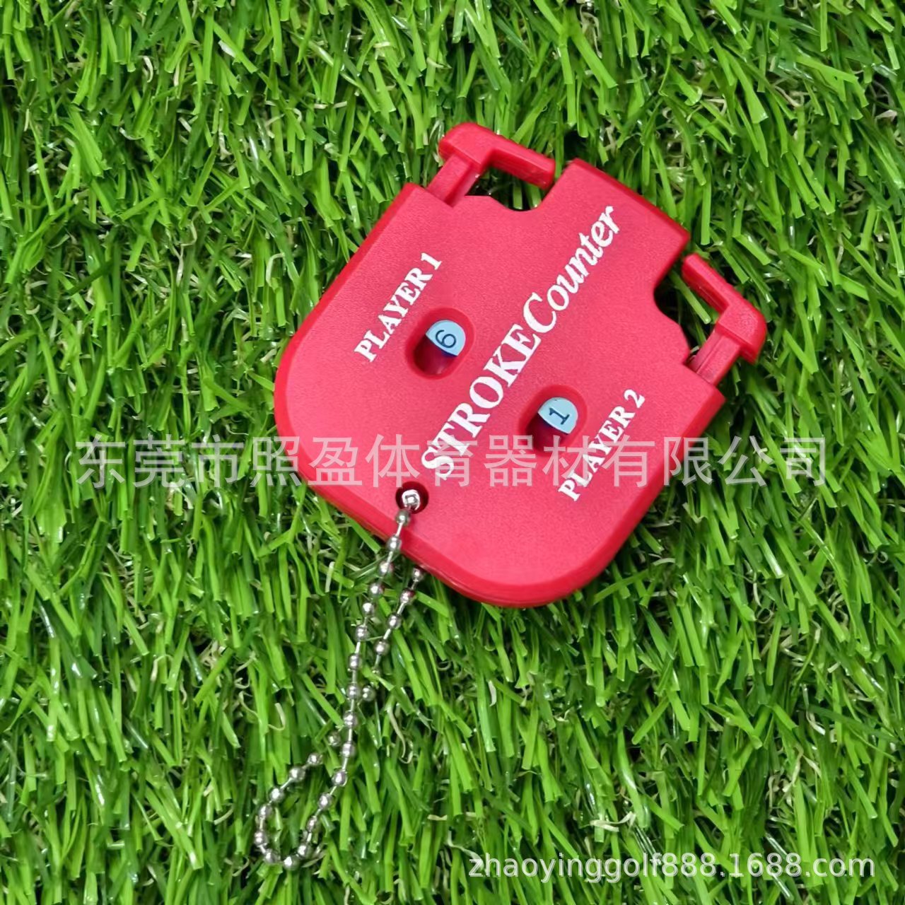 Fabricante de golf de dos ruedas Dispositivo de puntuación manual contador cuadrado Dispositivo de puntuación para el golf