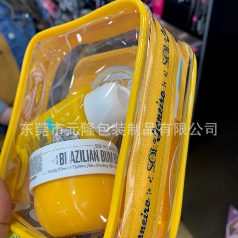 Bolsa de huesos de plástico con cremallera impermeable de PVC transparente, maquillaje, productos químicos diarios para el cuidado de la piel, bolsa de almacenamiento, bolsa de cosméticos de mano TPU