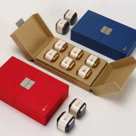 创意双开门三七粉灵芝孢子粉铁皮石斛西洋参空礼盒木盒包装礼品盒