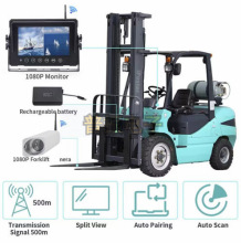 叉车防水7寸监视器叉车倒车影像无线磁吸摄像头探测器行车记录仪