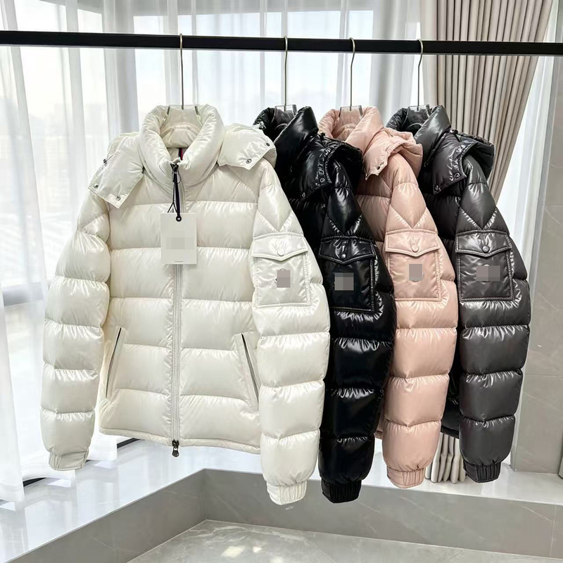 Mengkou down jacket, Maya brand, unisex, thickened for winter, warm, slimming, white goose down hooded jacket