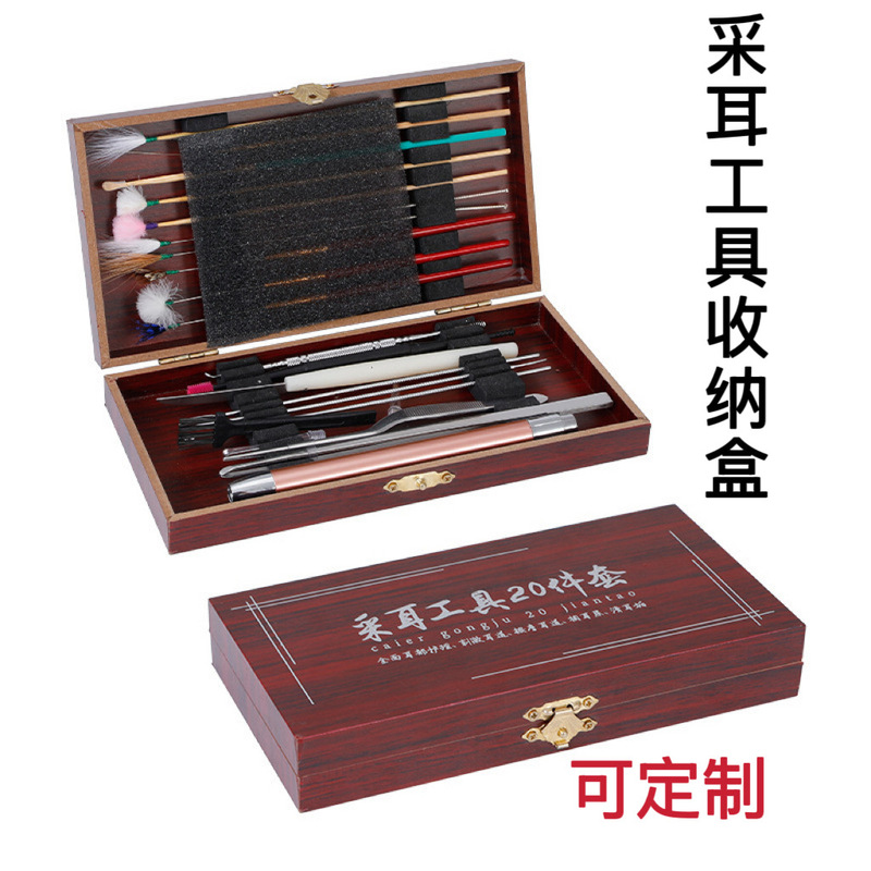 工場直販フリップトップ木製収納ボックスPVC木箱包装箱耳かきツール包装木箱在庫あり|undefined