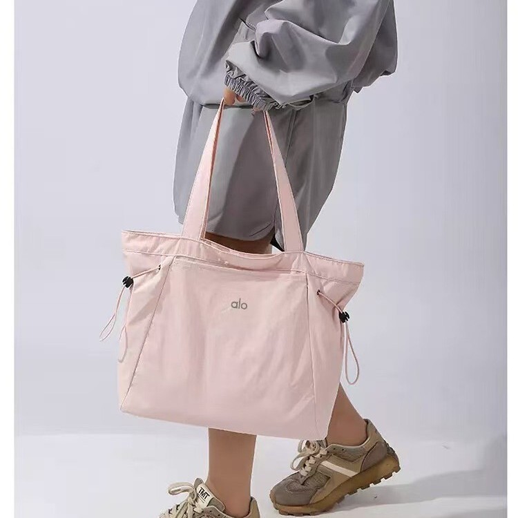 Alo Cross-Border New Lightweight Quick-Drying Waterproof Tote Bag Outdoor Leisure Handbag Yoga Large Capacity Shoulder Bag
