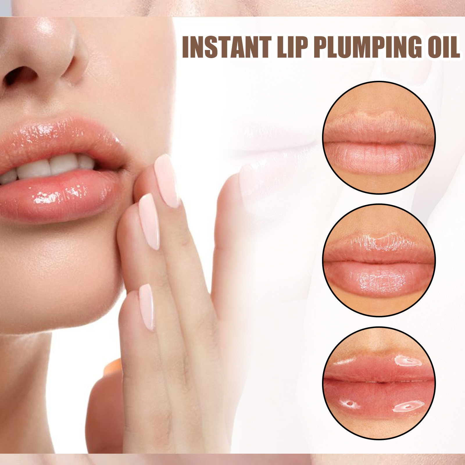 Öl prall erhöht Fülle, reduziert Lippenlinien, befeuchtet pralle Lippen und hat einen großen Mund s s, large_voghion.com