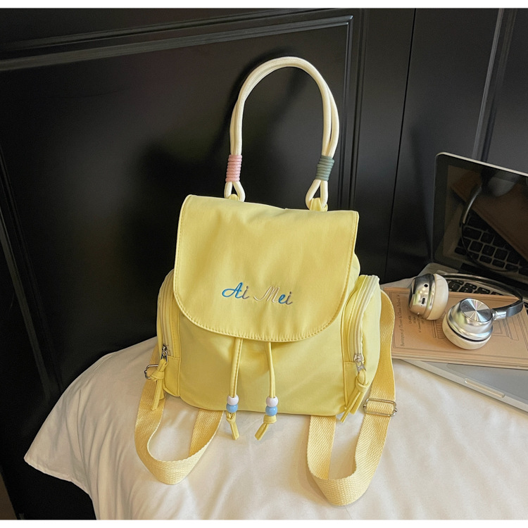 2025 moda moda moda personalidad mochila de textura casual simple nicho diseño de mochila de mujer de textura