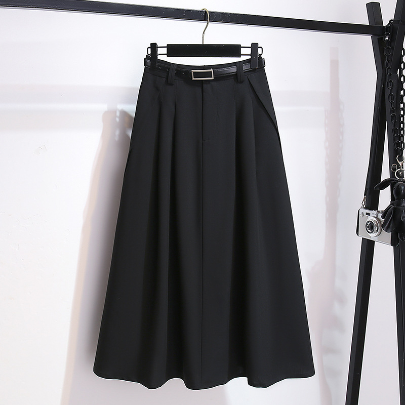 グレーのタートルネックトップスーツとスカートのツーピーススーツ女性用2025春と夏の新しいスタイルの5月1日の服装|undefined