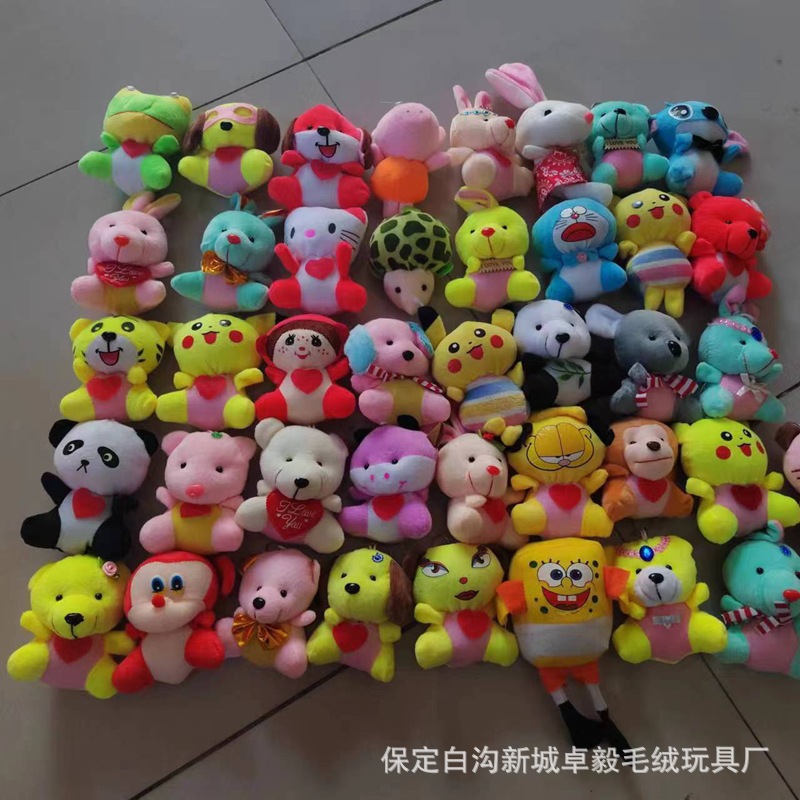 Mini plush toy doll large pendant cute cartoon keychain bag pendant gift manufacturer wholesale