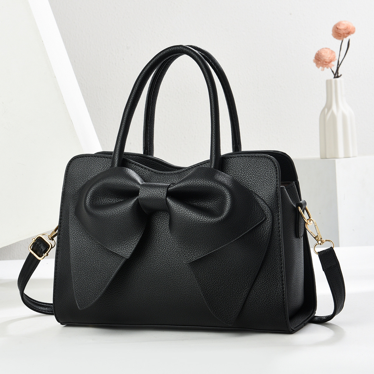Bolso de mano con textura de lazo 2025 nuevo bolso de hombro versátil de color sólido para mujer, bolso cruzado, bolsos transfronterizos