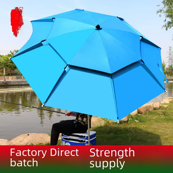 Factory wholesale Dai Weiying outdoor fishing umbrella 2.4 meters 2.2 meters universal rainproof sun folding fishing umbrella table fishing umbrella