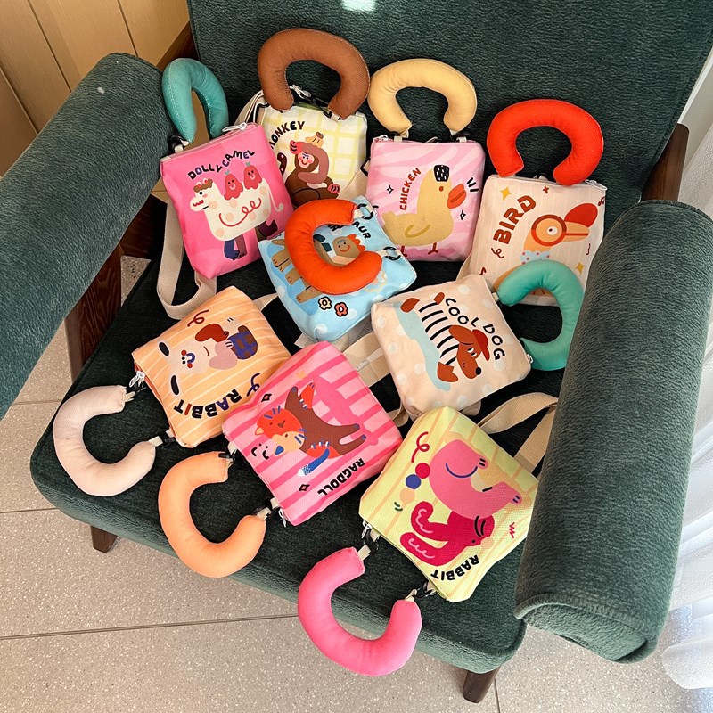 Bolso de hombro para niños y niñas de dibujos animados japoneses monedero portátil para bebés con impresión linda 2025 nuevo bolso de lona para niños