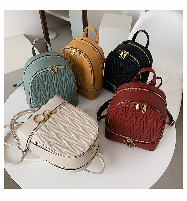 Fashion Geometric Solid Color Backpack Wholesale display picture 3