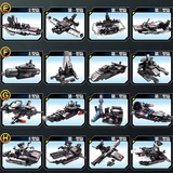 Конструктор, игрушка для мальчиков, вертолет, дорожная полиция