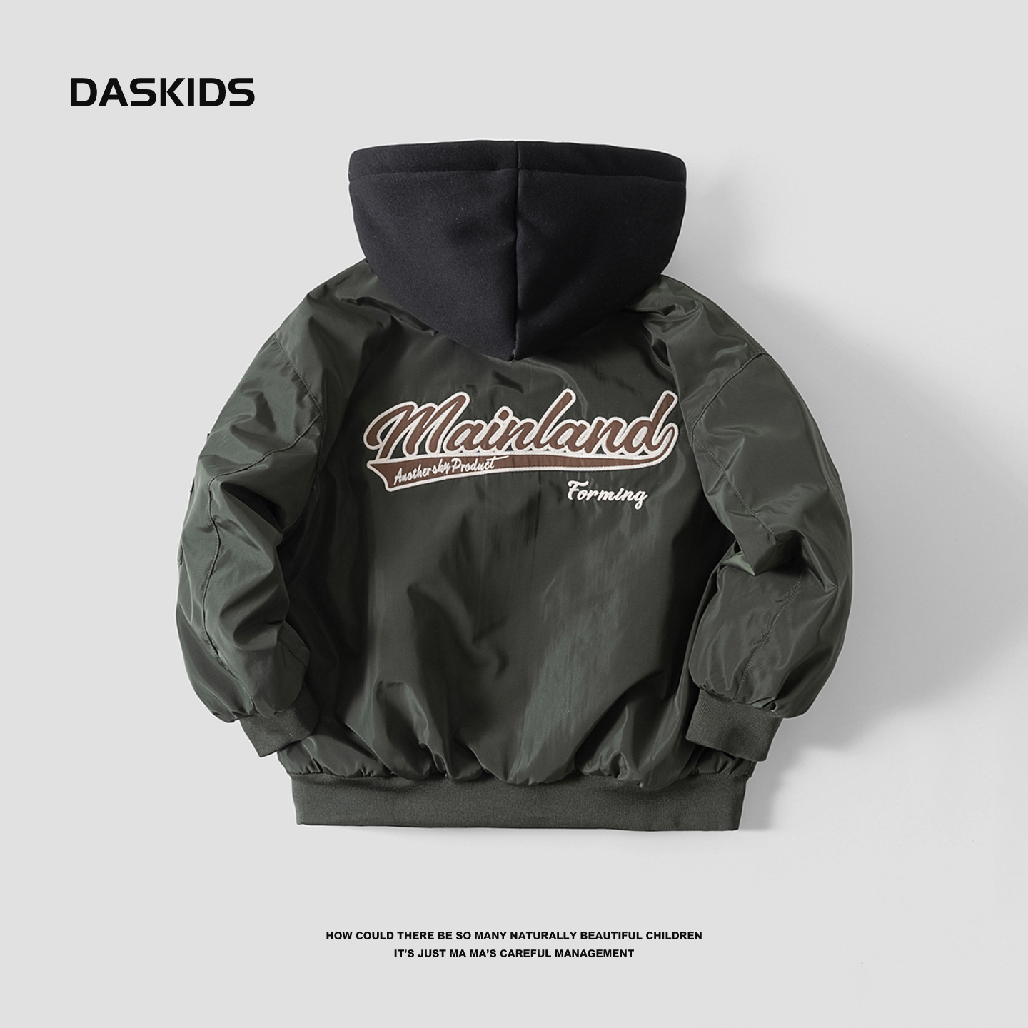 Hombres de invierno americano impermeable con capuchón de béisbol de algodón 2025 nuevo niño de algodón engrosado abrigo caliente