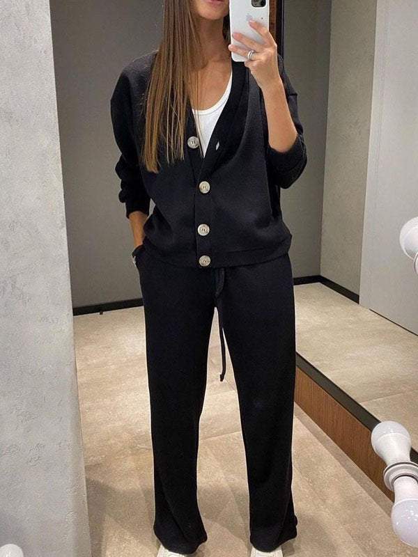 ActiveGo 2024 Autumn Winter New European American Cross-border Independent Station Hot Sale Casual Sports Suit Cardigan_desvips.com