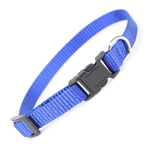 Wholesale solid color nylon pet collars, dog collars, cat collars, collar collars, pet dog supplies
