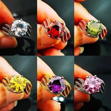 莫桑石5克拉鸽子蛋三世情缘仿真钻石戒指女奢华满钻气质豪华指环