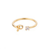 Golden ring with letters, hair accessory, Aliexpress, 18 carat, wholesale