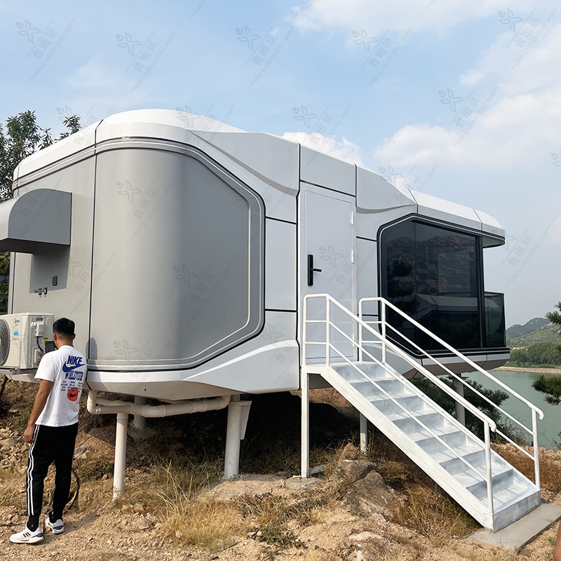 Villa contenedor camping espacio cápsula tecnología sueño simple casa integrada móvil B & B Oficina Sunshine Room