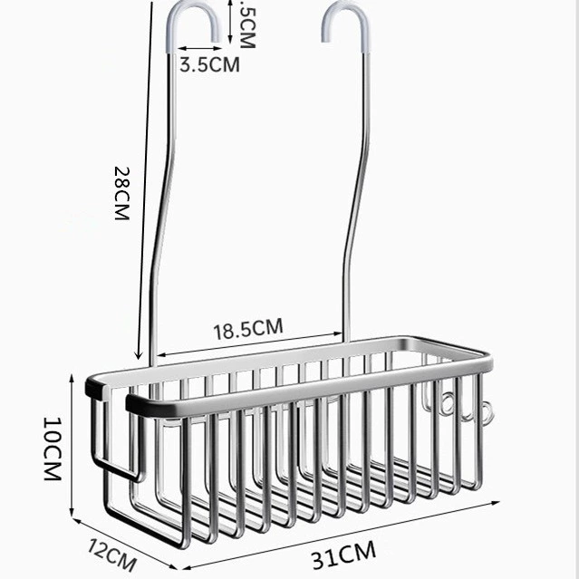 Donor -free bathroom shower shelf, bathroom, shower gel storage basket shower room toilet shampoo hanging basket