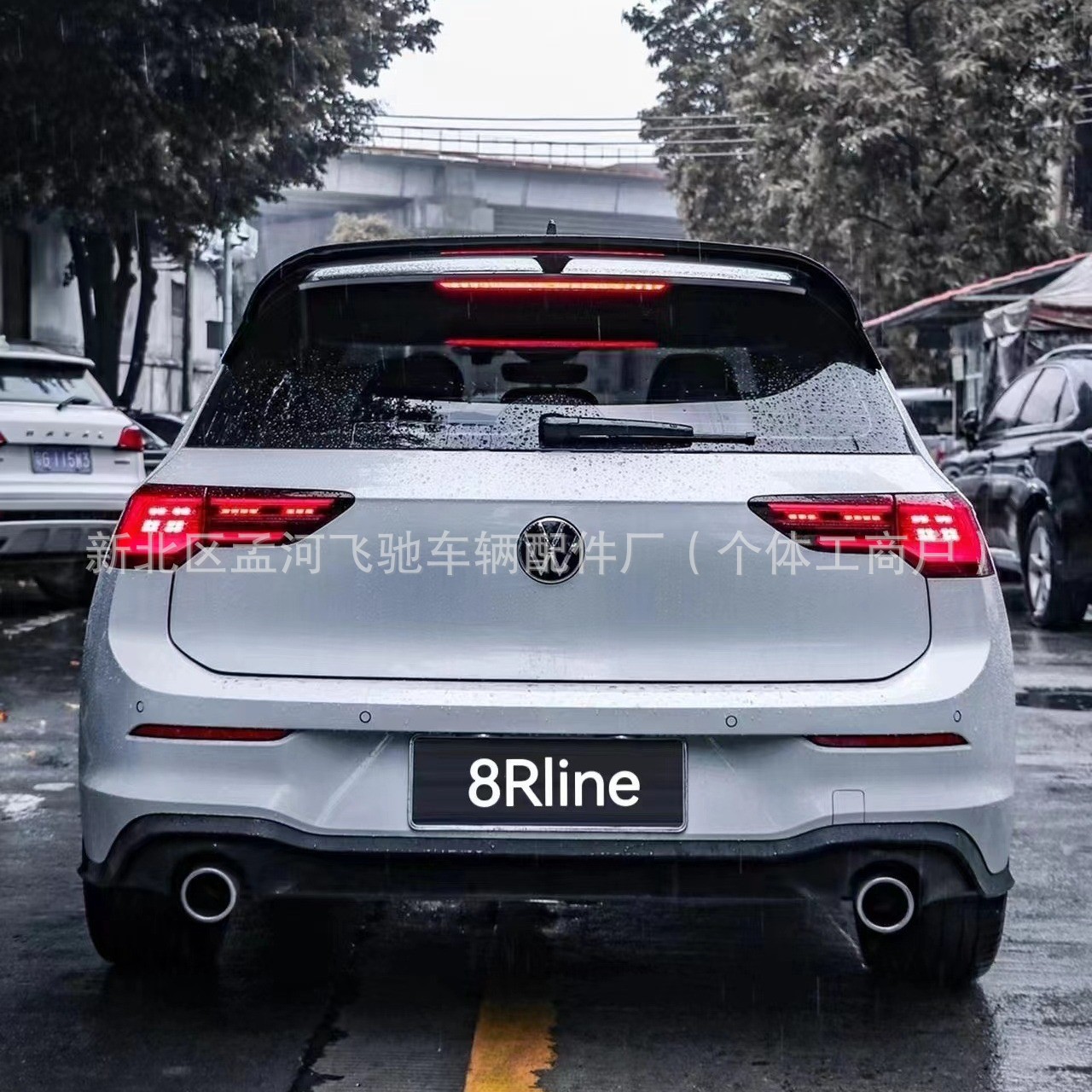 Suitable for Golf 8Th Generation Gti Rear Wing Modification Carsport Overseas Version Rlineprocs Rear Wing Ducktail Installation