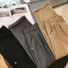 简约休闲有腔调~墙裂推荐！2023早春新品高腰显瘦宽松哈伦西裤女