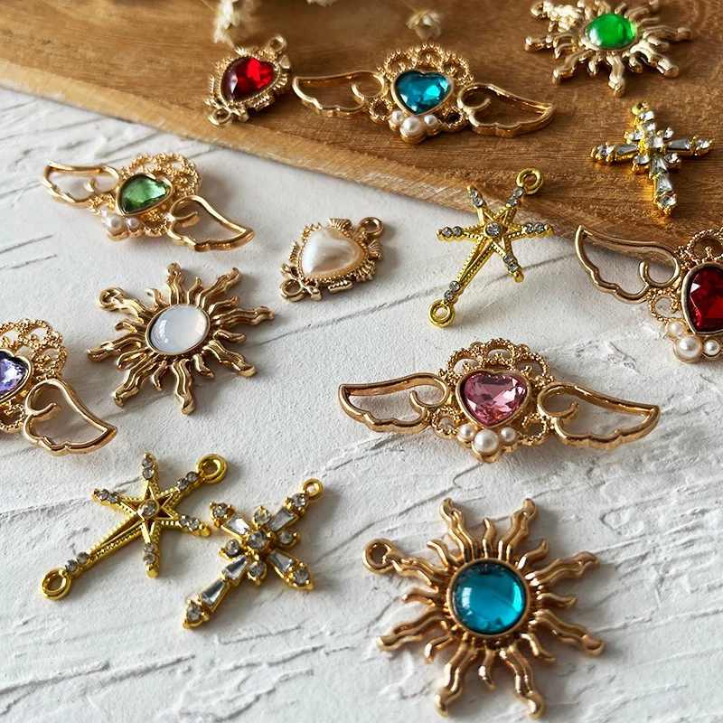 Pendant solar-powered handmade, decorative accessory, DIY, Lolita style