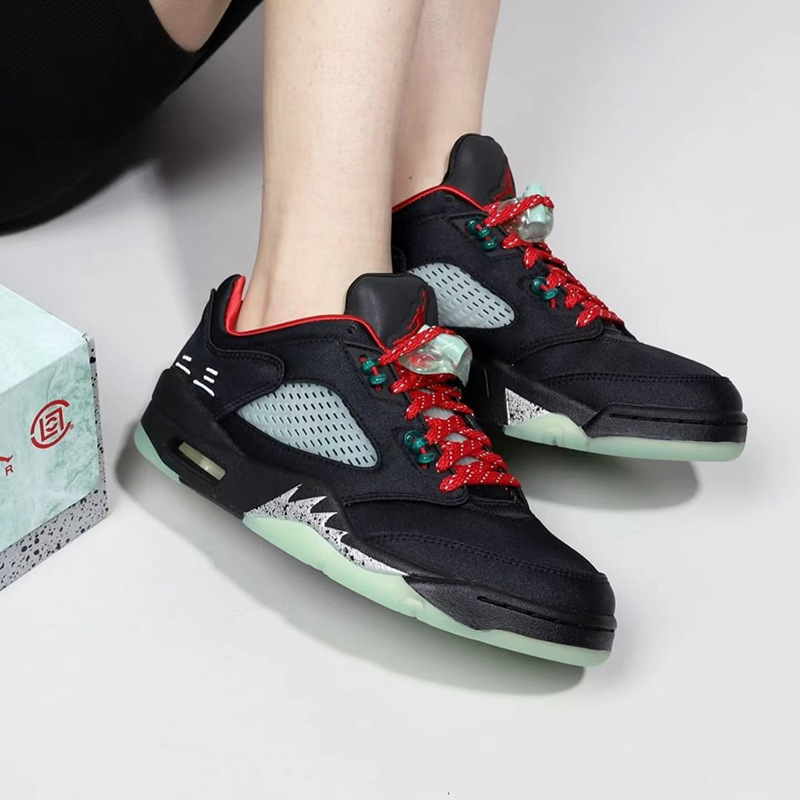 Pure Original Aj5 Retro Practical Basketball Shoes Joe Five Low-Top Retro Shock-Absorbing Anti-Slip Campus Student Men's and Women's Sneakers Pure Original Aj5 Retro Practical Basketball Shoes Joe Five Low-Top Retro Shock-Absorbing Anti-Slip Campus Student Men's and Women's Sneakers