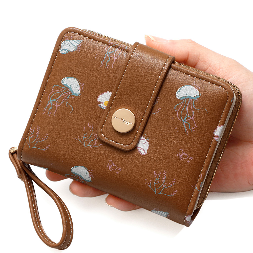 Nuevo bolso corto para mujeres comercio exterior cartera encantadora multifuncional bolso de cambio plegable bolso de monedas bolso de tarjetas múltiples